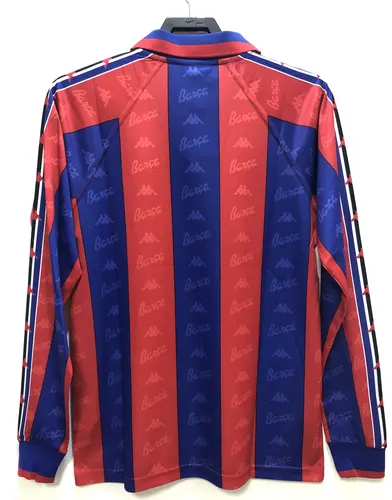 1996/1997 Retro Manga Longa Barcelona Camisa de Futebol Home Champions League  — view 2