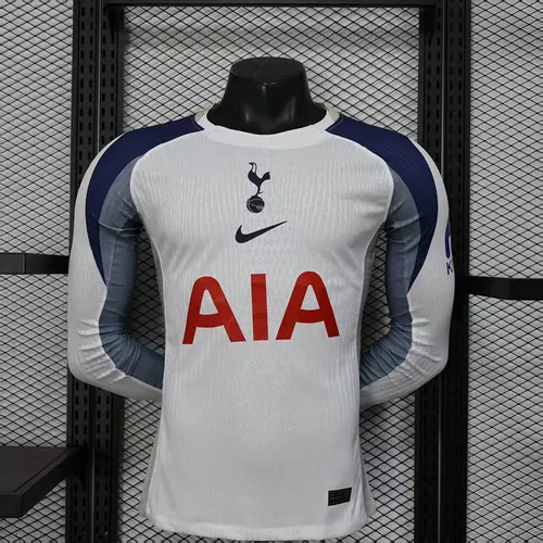 2025/2026 Long Sleeve Player Version Tottenham Home Advertising Football Shirt 