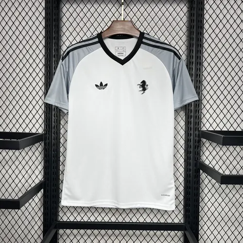 2024/2025 Tenue Pré-Match Entraînement Blanche Juventus Maillot de Foot 