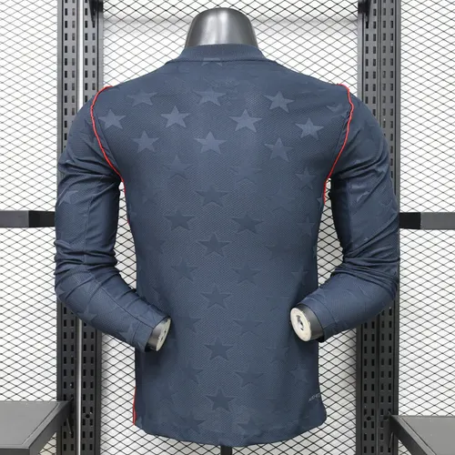 Maillot de football extérieur États-Unis manches longues 2026 Version Joueur AAA qualité fan — view 2