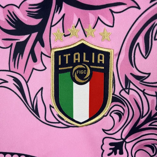 2024-2025 Itália Camisa de Futebol Rosa Edição Especial — view 4