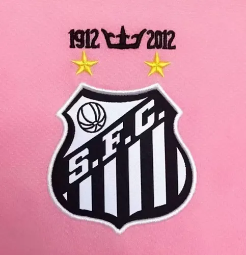 2012 Camiseta de Fútbol Retro Rosa Santos   — view 5