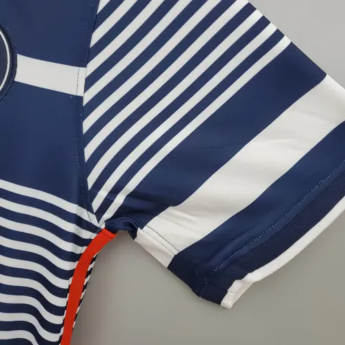 2021/2022 Psg Paris Saint-Germain Training Wear White And Blue — view 9