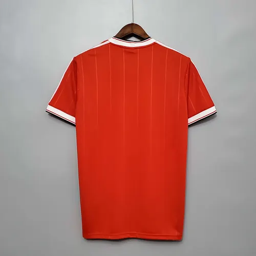 Maillot de football domicile rétro Manchester United 1983/1984 lande — view 2