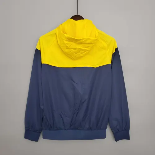 2023/2024 Al-Nassr Windbreaker Navy blue and yellow Soccer Jersey  — view 2