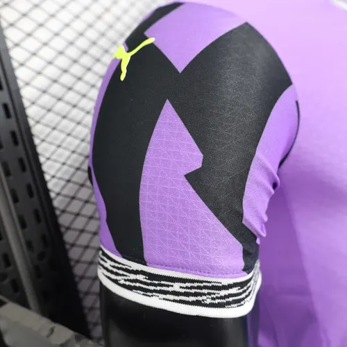 2025/2026 Version Joueur Dortmund Gardien Violet Maillot de football  landaise — view 6