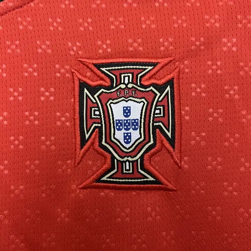 2025 Portugal Heim Langarmtrikot AAA Fan-Qualität Kindergröße — view 6