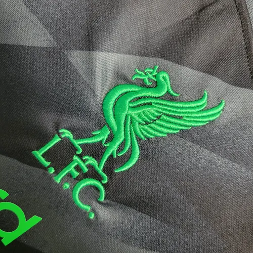2023/2024 Liverpool Torwart Schwarz Fußballtrikot AAA fan-gradät — view 5