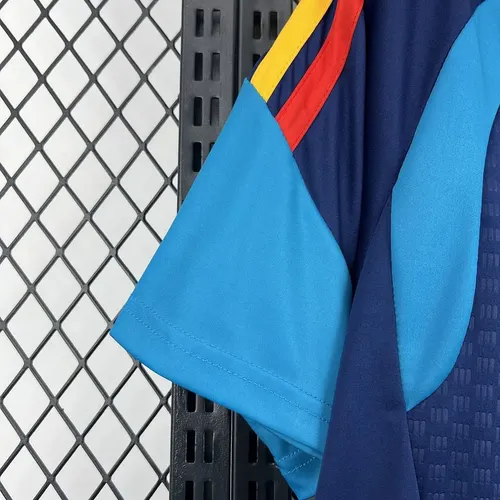 2026 Spain Nationalmannschaft Trainingsanzug Blau Fußballtrikot   — view 8