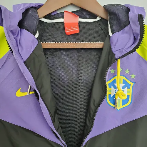 Chubasquero de la Selección Brasileña Púrpura-Negro — view 7