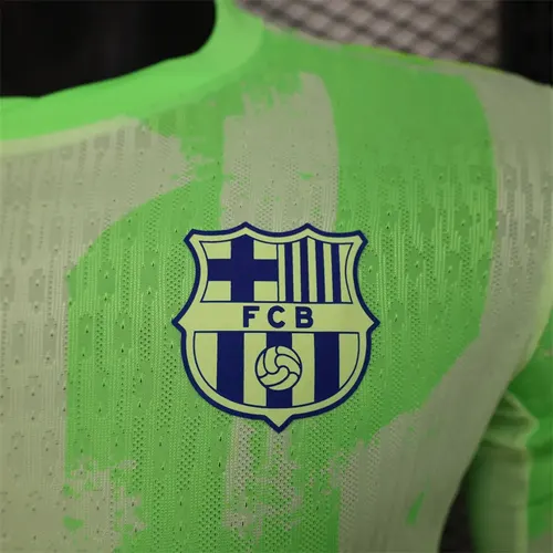 2024/2025 Camisa de Futebol Terceiro Visitante Manga Longa Barcelona  — view 5