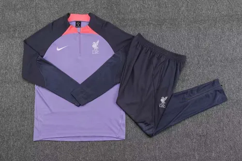 Chándal de Entrenamiento Media Cremallera Liverpool 2023 Púrpura Camiseta  Set — view 3