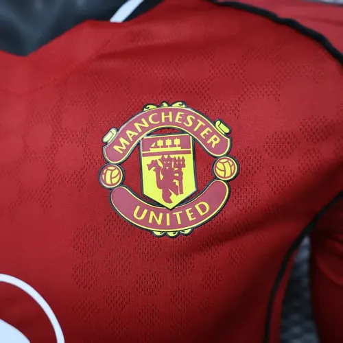 2025/2026 Langarm Spielerversion Manchester United Heimfußballtrikot  — view 5