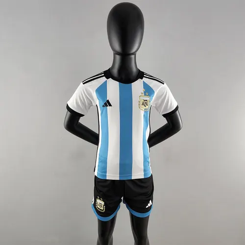 2022 FIFA Weltmeisterschaft Argentinien Nationalmannschaft Heim-Trikot Kindergröße — view 1