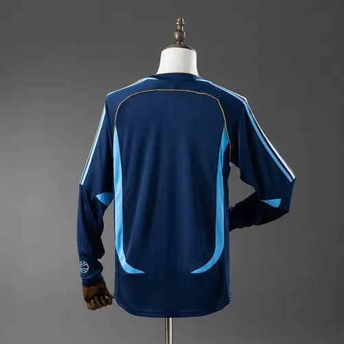 Maillot de football rétro 2006 Argentine Équipe Nationale Extérieur Manches Longues AAA qualité fan — view 4