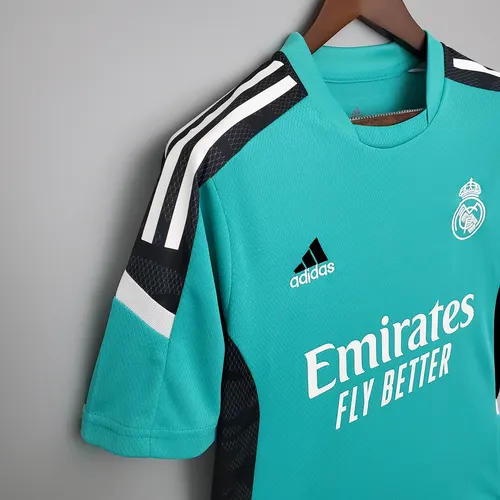 2021/2022 Real Madrid Training Wear Football Shirt Green — view 6