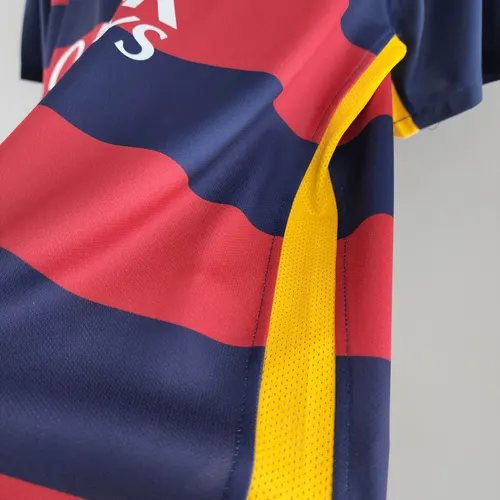Camisa de Futebol Retro Barcelona Casa 2015/2016  — view 8