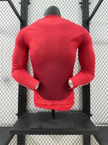 2024/2025 Spielerversion Manchester United Heim Langarm Fußballtrikot AAA fan-gradät — view 2
