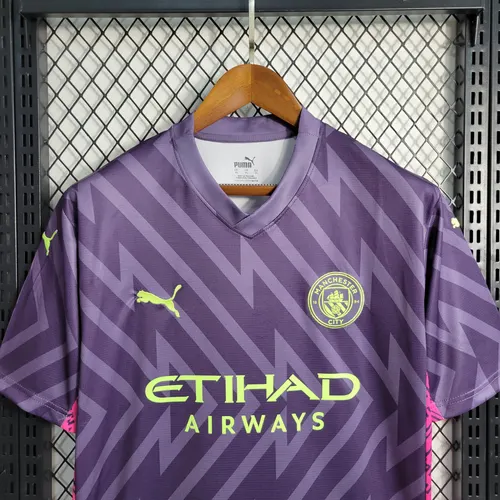 Camiseta de Fútbol Morada del Portero Manchester City 2023/2024  — view 4
