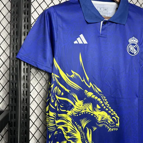 2024/2025 Real Madrid Blue Dragon pattern Special Edition Jersey — view 4
