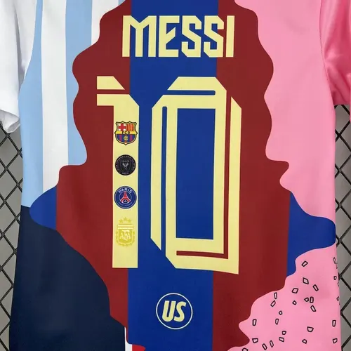 2025/2026 Camisa de Futebol Comemorativa Messi Barcelona  Tamanho Infantil — view 7