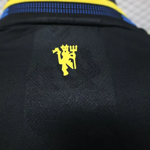 2025/2026 Manga Larga Versión Jugador Manchester United Tercera Camiseta de Fútbol Visitante  — view 8