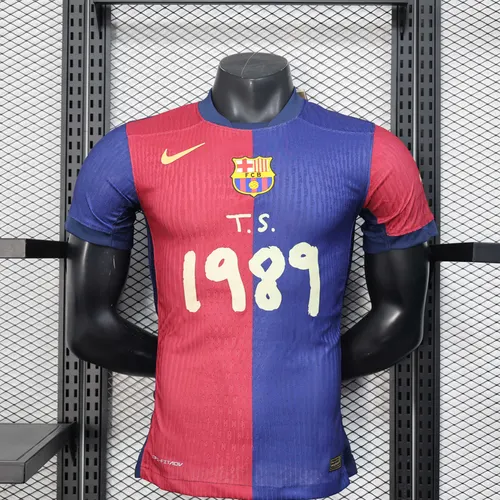 2025/2026 Spielerversion Barcelona Heim 1989 Werbung Fußballtrikot 