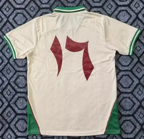 2025/2026 Palästina Gelb Grün Kragen Fußballtrikot AAA fan-gradät — view 2