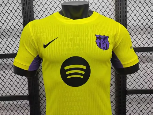 2025/2026 Version Joueur Barcelona Extérieur Jaune Maillot de Football  — view 3
