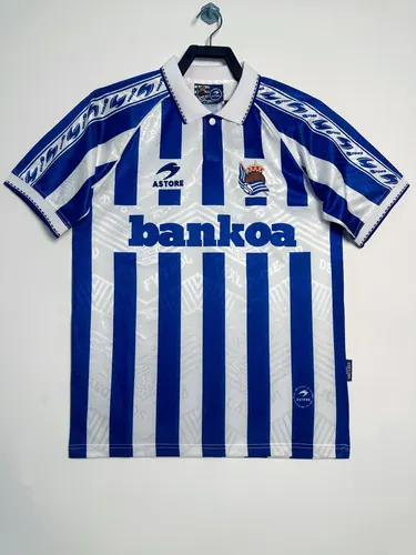 1994-1995 Retro Real Sociedad Heim Fußballtrikot AAA fan-gradät — view 1