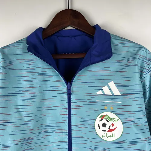 2023-2024 Algeria National Reversible Windbreaker Blue Soccer Jersey   — view 10