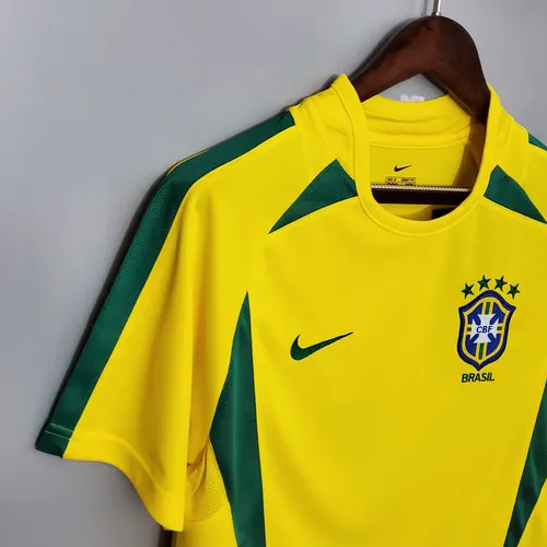 Camiseta de Fútbol Local Retro de Brasil 2002 — view 6