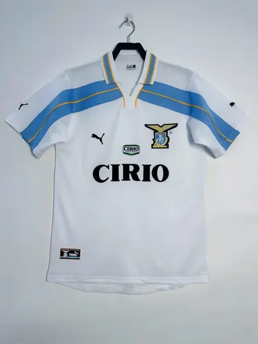 1999/2000 رجعي Lazio قميص كرة قدم ثالث خارجي جودة تايلاندية