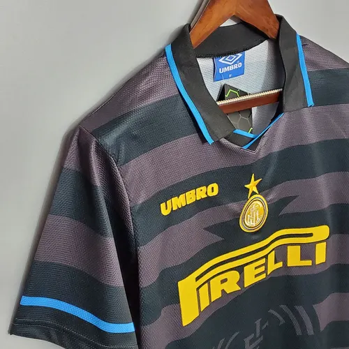 1997/1998 Retro Internazionale Mailand Auswärts Fußballtrikot AAA fan-gradät — view 6