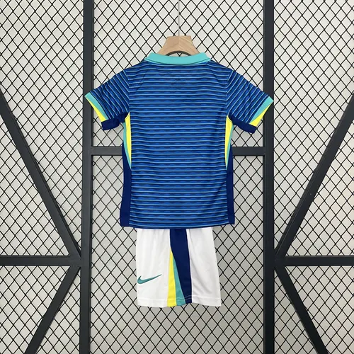 قميص كرة القدم البرازيلي الخارجي 2024 جودة تايلندية مقاس أطفال — view 4
