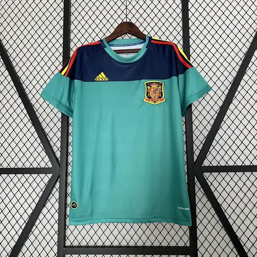 2010 Retro España Portero Verde Camiseta de Fútbol — view 1