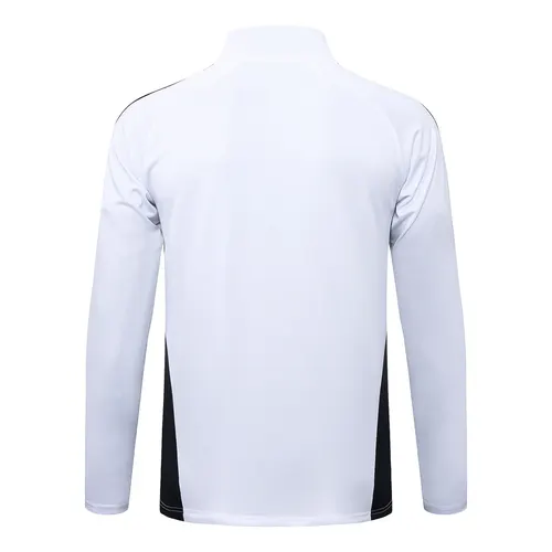 2025-2026 Real Madrid Retro White Half-Pull Training Suit Football Shirt  Set 01 — view 4