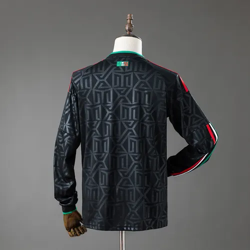 2026 Langarm Mexiko Nationalmannschaft Drittes Auswärts-Fußballtrikot AAA Fan-Qualität — view 2