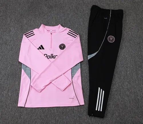 2025/2026 Inter Miami Conjunto de Entrenamiento Media Cremallera Rosa Camiseta de Fútbol  Set — view 7