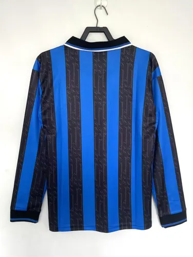 1997/1998 Retro Camiseta Local Internazionale Milan Manga Larga  — view 2