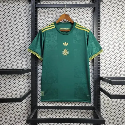 2025 Mexiko National Gold Cup Version grünes Fußballtrikot AAA Fan-Qualität — view 1