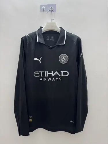 2025/2026 Long Sleeves Manchester City Away Football Jersey 