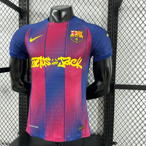 Camisa de Futebol Home Collab Barcelona x Travis Scott Versão Jogador 2025/2026  — view 7