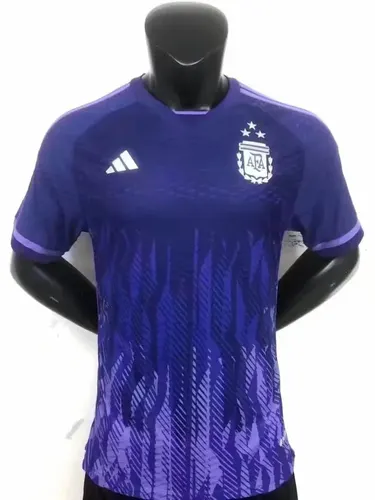 كأس العالم 2022 نسخة اللاعب قميص الأرجنتين الخارجي درجة المشجع AAA — view 1