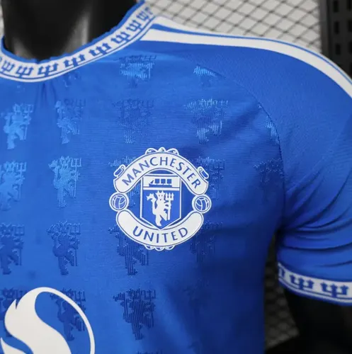 Versão Jogador 2026/2027 Manchester United Special Edition Azul Camisa de Futebol   — view 5