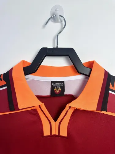 1998-1999 Retro Manga Longa Roma Uniforme Casa Jersey Futebol  — view 3