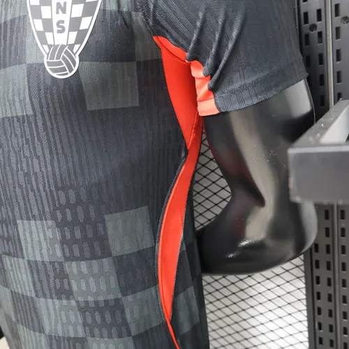 2026 Spielerversion Kroatien Nationalmannschaft Sonderedition Schwarz Fußballtrikot   — view 6