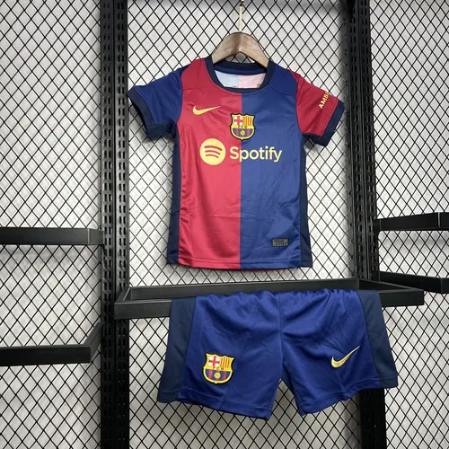 2024/2025 Barcelona Heim Fußballtrikot AAA fan-gradät Kindergröße — view 2