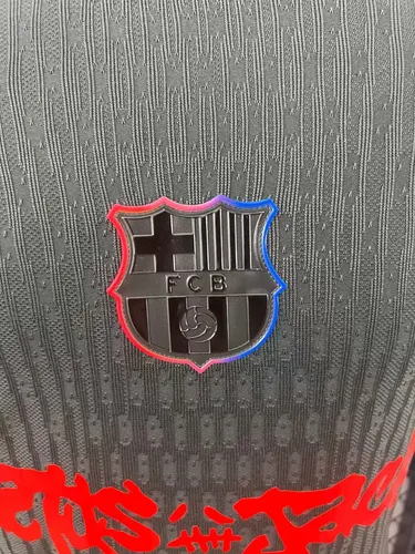 2024/2025 Camiseta de Fútbol Visitante Manga Larga Versión Jugador Barcelona x Travis Scott Collab  — view 5