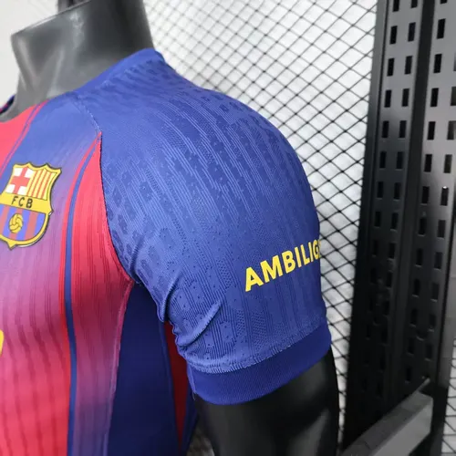 2025/2026 Spielerversion Barcelona Heim Derby Sonderedition Fußballtrikot  — view 7